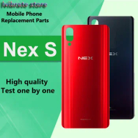 Nex New glass Battery Back Rear Cover Door Housing For vivo NEX S 6.59" Battery Cover Mobile Phone Replacement For vivo NEXS