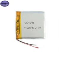 Banggood 3.7V 400mAh 304040 034040 Lipo Polymer Lithium Rechargeable Li-ion Battery Cells For Digital Recording Pen Powerbank