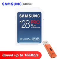 SAMSUNG PRO Plus SD Card 128gb HD Video Card 512GB High Speed SD Cards 32gb 256gb Flash Memory Card 64GB to 160MB/S For Camera