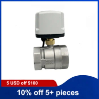2" IP65 Two Way Waterproof Motorized Ball Valve Stainless Steel Electric Ball Valve