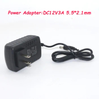 12V 3A 3000mA Power Supply US Plug AC 100V-240V Converter 5.5mm x 2.1mm for DVR CCTV IP Camera