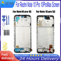 6.67" AMOLED For Xiaomi Redmi Note10Pro 4G 5G Note10ProMAX LCD Display Touch Screen For Redmi Note10