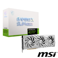 MSI微星GeForce RTX 4070 Ti GAMING X SLIM WHITE 12G 顯示卡