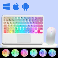 Backlit Keyboard With Touchpad Type For Wireless Multilingual And Multiple Colors Portable For Tablet iPad Pro Mini Air Phone