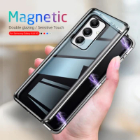 For Samsung Galaxy A14 A54 A53 A52s 5G A52 A12 Case 360° Magnetic Flip Cover Samsun A 54 14 53 52 Double-side Glass Funda Coque