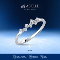 Adelle Jewellery x Honey Kwok - Jiffy Listring Ring - Cincin Emas Berlian Size 18-19