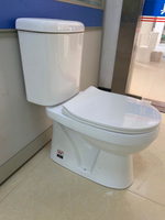 【麗室衛浴】小空間專用馬桶 8004 -1奈米釉燒製雙體式 兩段式沖水
