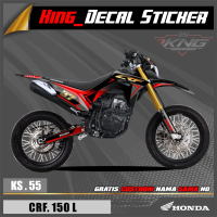 Decal Sticker CRF 150 L Full Body - Decal Stiker Striping Variasi Motor CRF 150 L KS-55