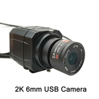 【日本代購】高清 2K 網路攝影機 30fps 高速 UVC OTG 4MP USB 鏡頭，搭配 2.8-12 mm 變焦 CS 鏡頭即插即用，適用於 Youtube 直播