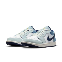 【NIKE 耐吉】運動鞋 籃球鞋 男鞋 AIR JORDAN 1 LOW SE 白藍 牛仔藍 丹寧 喬丹 低筒 AJ1(IH0648141)