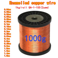 1kg/roll Enameled Copper Wire 0.04mm 0.2mm 0.3mm 1.5mm Magnet Wire Magnetic Coil Winding For Electromagnet Motor inductance