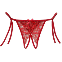 Allure G String Sexy Open Crotch Tali disesuaikan Transparan Celana Dalam Low Waist Panties 3C250 Se