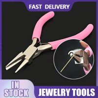 5 Inch Jewelry Assembly Pliers Concave Pliers Wire Looping Pliers Mini Precision Pliers Wire Bending Tools for DIY Jewelry