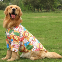 Summer Pet Clothes, Big Dog Shirt, Schnauzer, Samoyed, Husky, Bull, Terrier, Labrador, Golden Retriever Clothing