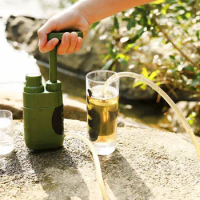 Outdoor Portable Water Filter Safety Emergency Water Purifier Emergency Survival Tools Mini Water Filter Camping Supplies