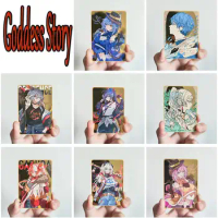 NEW Anime Goddess Story ACG characters DIY homemade metal cards Game Collection boy surprise Birthday Christmas gifts