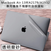 全新 MacBook Air 13吋A2179/A1932專用機身保護貼