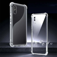 Clear Transparent Case For Redmi 9AT 9A Case Xiaomi Redmi 9A 9AT Silicon Case Shockproof Soft Back Cover For Redmi 9A Phone Case