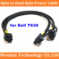PSU 8pin to Dual 8(6+2)pin PCI-E Interface Power Cable for DELL T630 Server and Graphics Card GPU RTX2080TI 3090