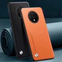 Luxury PU Leather Case For OnePlus 7T 7 Pro OnePlus7 T Back Cover Matte Silicone Phone Case For OnePlus 7T Pro 7Pro One Plus 7