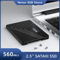 Netac 4tb sata SSD 512gb 1tb sata3 2.5 Inch 128gb 256gb 2tb Solid Disk SSD Drive for Laptop Desktop PC