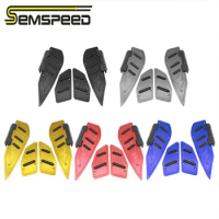 SEMSPEED For Yamaha XMAX 250 300 400 2017-2018 2019 2020 XMAX Modified CNC Motorcycle Footrest Foot Pedal Plate Mats Foot-pads