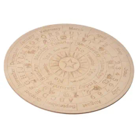 Star Pendulum Board Wooden Dowsing Board Divination Metaphysical Message Board For Witchcraft Wiccan Altar Supplies Kit Beginner