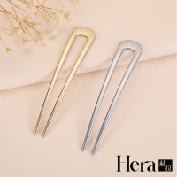 【Hera 赫拉】簡約日式金屬U型髮簪