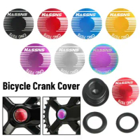2pcs Waterproof One Hollow MTB Foldable Bike Bicycle Teeth Plate Crankset Plug Screw Disc Cover Crank Cap