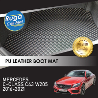 MERCEDES C-CLASS C43 COUPE W205 ( 2016 - 2021 ) Karpet Bonet Kulit PU PREMIUM QUALITY PU Leather Boo
