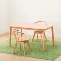 【NITORI 宜得利家居】◎實木餐桌椅3件組 N COLLECTION T-01 135公分 迴轉餐椅 C-53S NA(餐桌 實木)