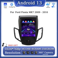 9.7inch Screen Android 13 For Ford Fiesta MK7 2009 - 2016 Car Stereo Radio Multimedia Video Player 4G WIFI GPS Carplay Head Unit