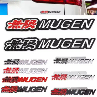 Lambang Logo Kereta D Metal Mugen untuk Bahagian Belakang Kereta, Lencana Gril Depan Untuk Honda Civ