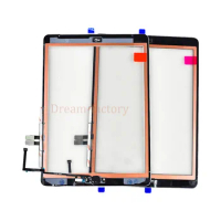 10pcs For iPad 2018 A1893 A1954 Touch Screen Digitizer For iPad 6th includes Home Button +Camera holder+Adhesive