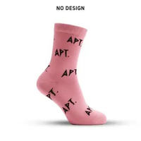NO DESIGN Kaos Kaki Wanita Motif APT Rose Blackpink Bruno Mars Edition Korea Premium Pink