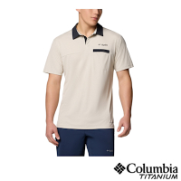 Columbia 哥倫比亞 男性-防曬UPF40酷涼快排短POLO衫-淺卡其 UAO80780HI/JS
