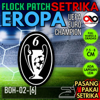 Patch Badge Flock Semi Woven Setrika iron-on Jersey Sepak Bola EROPA EURO UEFA UCL CHAMPIONS Bade of