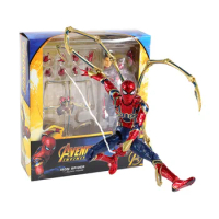 Marvel Iron Spider MAF081 Action Figure Spiderman Movable Avengers: Endgame 14cm Collection Model Toys