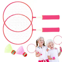 Kids Badminton Set Children's Badminton Racket Alloy Frame 2 Nylon Shuttlecocks Entertainment &amp; Exercise Training Competition