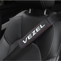 For Honda Vezel Car Accessories Top leather material automotive seat belt cover shoulder protector