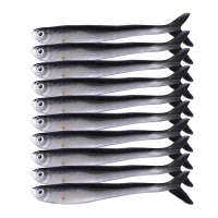 Lure Soft Fish 8cm/2gr (isi 10) Umpan Pancing Bentuk Ikan Teri