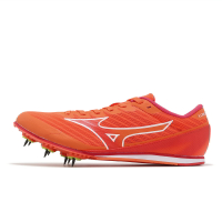 Mizuno 田徑釘鞋 X First 2 男鞋 橘 白 輕量 入門款 可拆換釘 田徑 運動鞋 美津濃 U1GA2330-11
