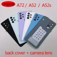 Original A52 a52s A72Shell Battery Case Cover Rear Door For Samsung Galaxy A52 4G 5G a525 a526 a528 Housing Back Case Back Cover
