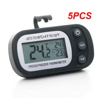 5PCS Mini Digital Electronic Fridge Frost Freezer Room LCD Refrigerator Thermometer Meter With Hook Hanging Household New