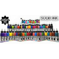 dh紋身器材~美國原裝進口SOLID INK紋身色料(不易色偏)60色套裝1oz下標處~再送2oz色料調和劑超值優惠價