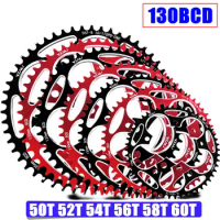 Road Bicycle 130BCD 50/52/54/56/58/60T Narrow Wide Chainwheel Chainring Plate Bicycle Accessories Replacement Parts
