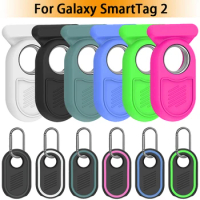 For Samsung Galaxy SmartTag 2 Locator Tracker Case Keychain Anti-lost Cover Sleeve Protective Case For Smart Tag Trackers Holder