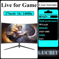 LUCBIT Gaming Monitor 27inch 240Hz 180hz Monitors 1920*1080p 1ms IPS Screen Display