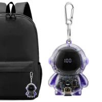 Spaceman Mini Emergency Power Bank 1500mAh Portable Keychain Charging Powerbank Mobile Phone Charger Travel Bag Keychain Pendant
