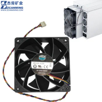 Cooler Master DF1203812B2FN DC12V 4.5A Miner Cooling Fan 6500-7000RPM for Antminer S19 S19pro L7 D7 S17 T17 E9pro KA3